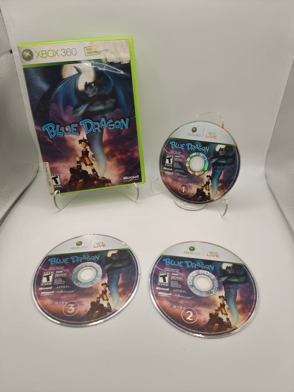 Blue Dragon Xbox 360 3-Disc Complete Set JRPG Tested